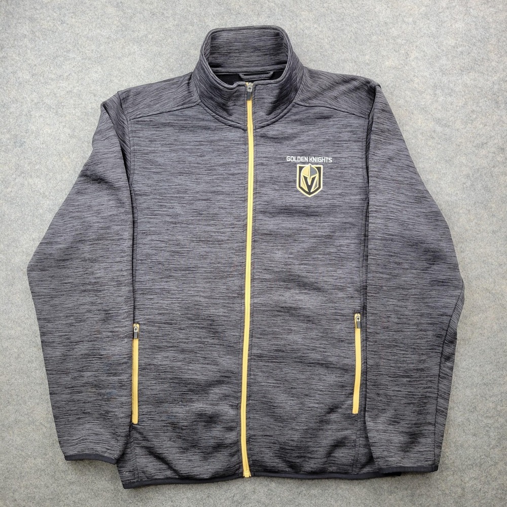 Vegas Golden Knights Jacket Mens Large Sweatshirt NHL Hockey Fleece Full Zip